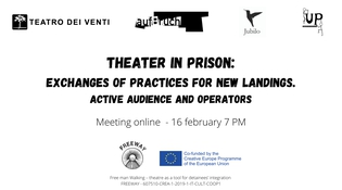 Incontro online "Teatro in Carcere. Scambi di pratiche per nuovi approdi”