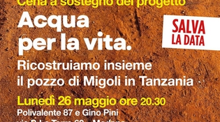 Cena solidale a sostegno dell'orfanotrofio di Migoli