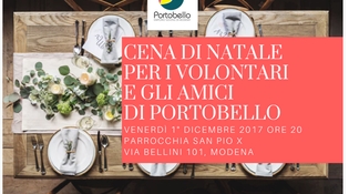 Cena di natale con i Volontari e gli Amici di Portobello